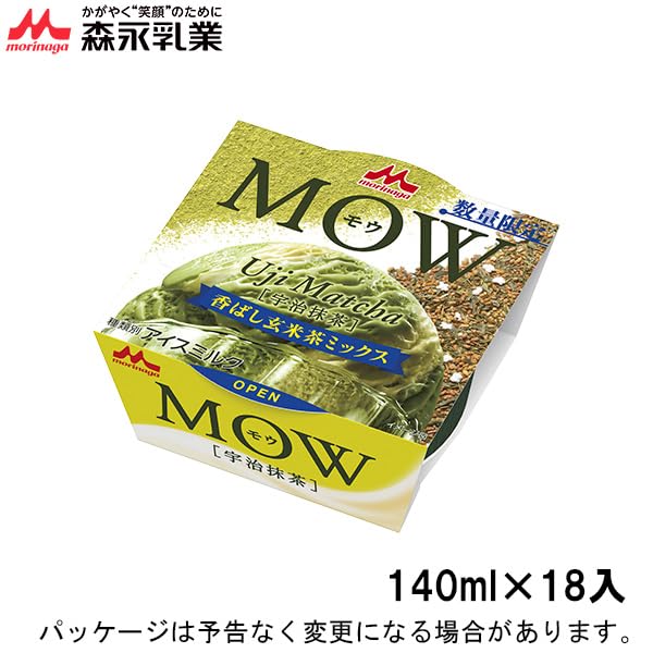 Amazon.co.jp: 森永乳業 MOW 宇治抹茶 140ml×18個 : 食品・飲料・お酒